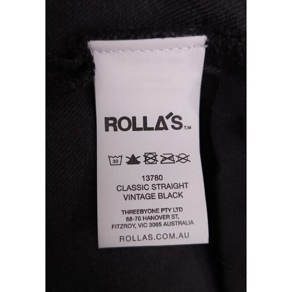 Rolla’s Original Straight High Rise Jeans Size 32 Sunbleach 90's Style NWT - Picture 11 of 13